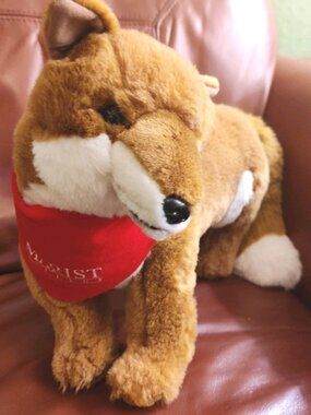 ASI 20x12x8" Plush Stuffed Animal Red Marist College Bandana RED FOX Mascot